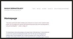 Desktop Screenshot of basukdermatology.com